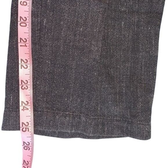 Eileen Fisher Womens Wide-Leg Denim Pants PS Made In USA Italian Fabric Dark - Picture 5 of 7